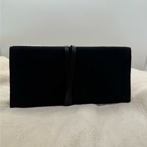 Yves Saint Laurent Black velvet pouch